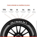 Pneu Pirelli Aro 14 175/70R14 84T TL Powergy
