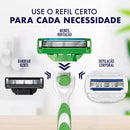 Barbeador + Carga Para Aparelho De Barbear Mach3 Sensitive 16un Gillette