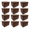 Kit 12 Caixas Organizadora Rattan 7 Litros
