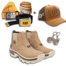 (KIT COMPLETO LANÇAMENTO!) Botina adventure em Couro + 3 Cintos CAT + Boné agro e 2 Chaveiros de Brinde |ULTIMOS DIAS DA PROMOÇÃO |