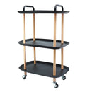 CARRINHO MULTIUSO 3 ANDARES CANTOS QUADRADOS BRANCO ou PRETO 🔥 Ultimo dia de promoção + KIT 10 POTES HERMÉTICOS🔥