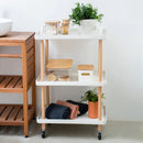 CARRINHO MULTIUSO 3 ANDARES CANTOS QUADRADOS BRANCO ou PRETO 🔥 Ultimo dia de promoção + KIT 10 POTES HERMÉTICOS🔥